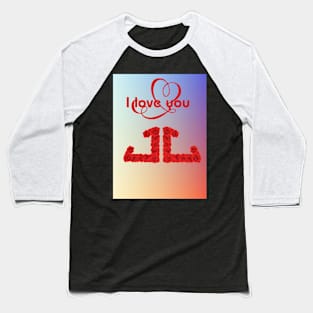 love you trendy t-shirt Baseball T-Shirt